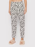 Piżamy damskie - Benetton United Colors Of Spodnie piżamowe DISNEY 3TWW3F001 Biały Regular Fit - miniaturka - grafika 1
