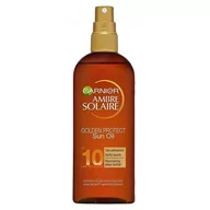 Balsamy i kremy do opalania - Garnier Ambre Solaire Golden Protect olejek do opalania SPF 10 150 ml - miniaturka - grafika 1