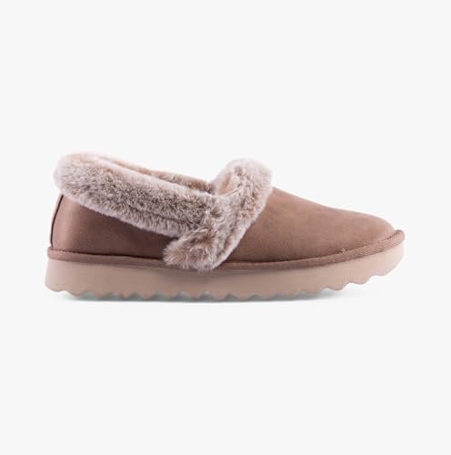 Skechers Kapcie damskie Cozy Up Black Chestnut 169027, brązowy (taupe), 39.5 EU