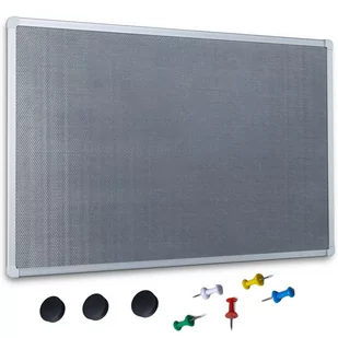 Tablica magnetyczna na pinezki i magnesy 120x90 w ramie aluminiowej PinMag + 5 pinezek i 3 magnesy! - Tablice i flipcharty - miniaturka - grafika 1