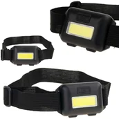 Latarki - LATARKA CZOŁOWA COB 3W NA BATERIE CZOŁÓWKA - miniaturka - grafika 1