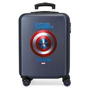 Walizki - Marvel Captain AmericaBlue twarda walizka podręczna - miniaturka - grafika 1