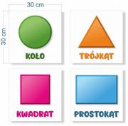 Podstawowe figury geometryczne- naklejki na ścianę