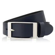 Paski - PASEK DAMSKI SKÓRZANY GRANATOWY 90 CM ZE SREBRNĄ KLAMRĄ PAOLO PERUZZI PG-02-DBS-90 - miniaturka - grafika 1