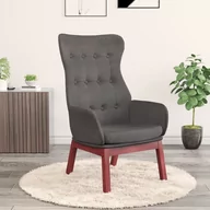 Fotele - Lumarko Fotel wypoczynkowy, ciemnoszary, obity tkaniną! - miniaturka - grafika 1