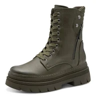 Kozaki damskie - Marco Tozzi Damskie 2-26298-45 modne kozaki, khaki Comb, 40 EU, Khaki Comb, 40 EU - miniaturka - grafika 1