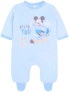 Niebieskie, polarowe śpioszki niemowlęce Myszka Mickey 24 m 92 cm - Pajacyki dla niemowląt - miniaturka - grafika 1