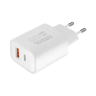 Ładowarka sieciowa Kruger&Matz dual USB z funkcją Power Delivery i Quick Charge - Ładowarki do telefonów - miniaturka - grafika 1
