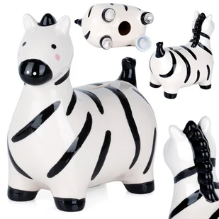 Skarbonka ceramiczna zebra - Skarbonki Skarbonka ceramiczna zebra - Skarbonki - miniaturka - grafika 1