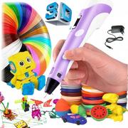 Drukarki 3D - DŁUGOPIS DRUKARKA 3D PEN ZESTAW + WKŁADY 10 METRÓW - miniaturka - grafika 1