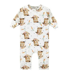 Ewa Collection, Pajac niemowlęcy, Bunny, rozmiar 62 - Pajacyki dla niemowląt - miniaturka - grafika 1