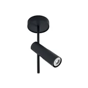 Lampy sufitowe - Reflektor sufitowy Leda 1, antracyt, 1-punktowa, stal, wysokość 34 cm 1 SIGMA, możliwość ściemniania, czarny, salon / jadalnia, metal, nowoczesny - miniaturka - grafika 1