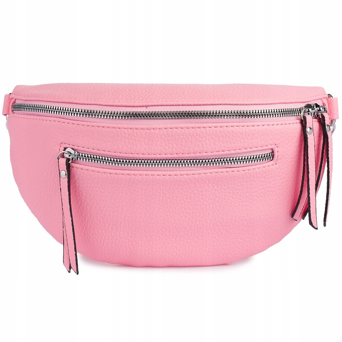 Saszetka TOREBKA Damska przez ramię DUŻA pojemna z paskiem ekoskóra Różowa