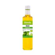 Olej spożywczy - Olandia (oleje) OLEJ SŁONECZNIKOWY TŁOCZONY NA ZIMNO Z BAZYLIĄ BIO 250 ml - - miniaturka - grafika 1