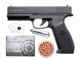 Wiatrówka pistolet Borner 17 cal. 4,5 mm BBs CO2 - Wiatrówki karabinki - miniaturka - grafika 1