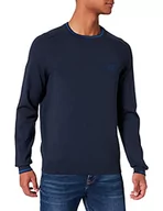 Swetry męskie - BOSS Riceno sweter męski, Navy410, XXL - miniaturka - grafika 1