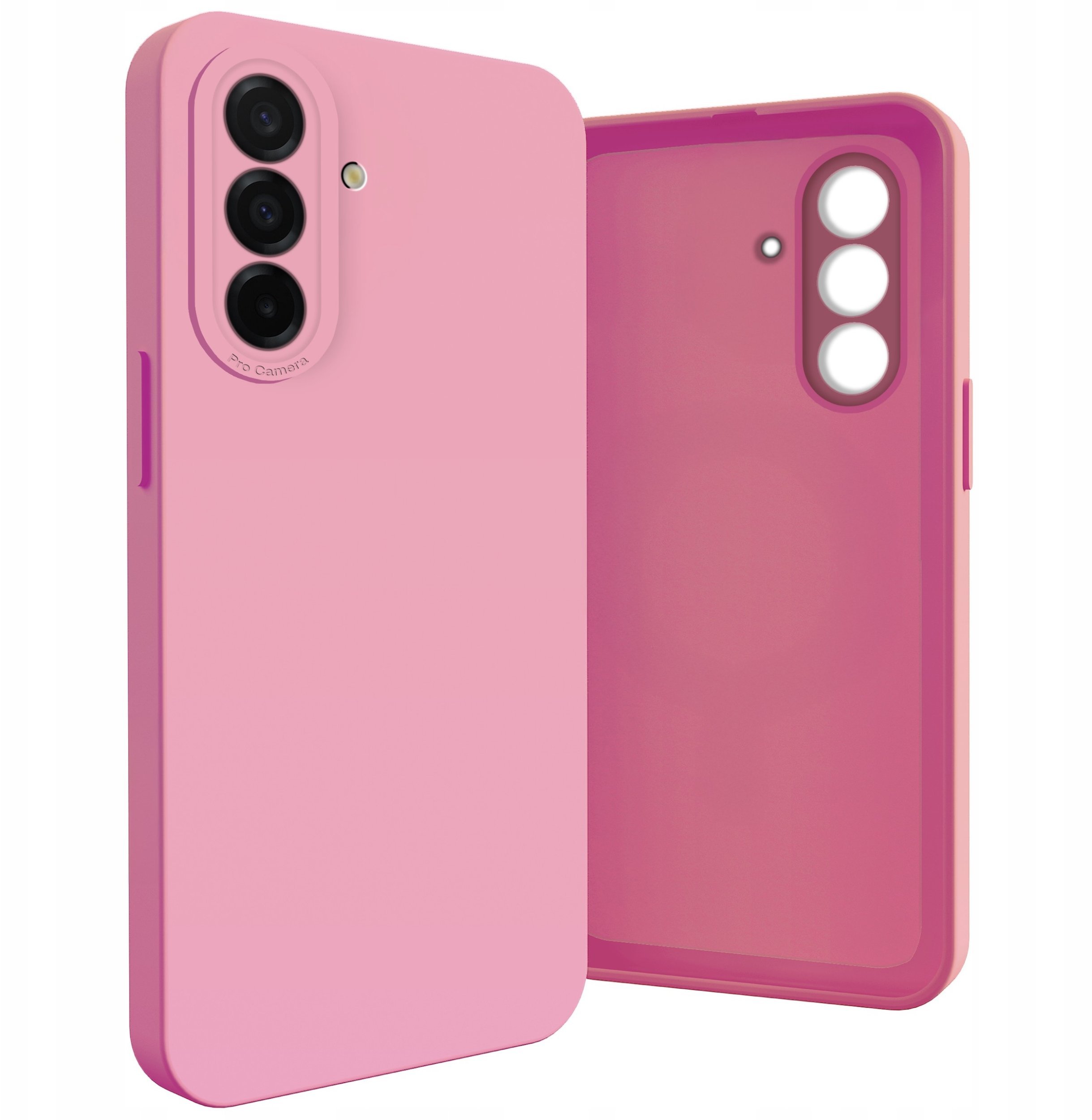 Etui do Samsung Galaxy A26 5G Silikonowe, Osłona Kamery, Case, Różowe