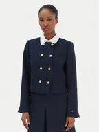 Kurtki damskie - Tommy Hilfiger Kurtka przejściowa WW0WW47792 Granatowy Regular Fit - miniaturka - grafika 1