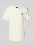 Koszulki męskie - T-shirt z wiskozy z nadrukiem z logo - miniaturka - grafika 1
