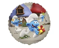 Balony i akcesoria - Balon foliowy 18 cali 46 cm smerfy - miniaturka - grafika 1