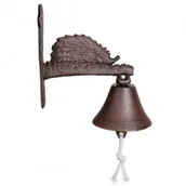Pozostałe ozdoby ogrodowe - Esschert Design Żeliwny dzwonek do drzwi Jeż Brązowy - miniaturka - grafika 1