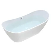 Wanny - Wanna wolnostojąca biała przelew oraz korek biały 160 cm Rica Hydrosan - miniaturka - grafika 1