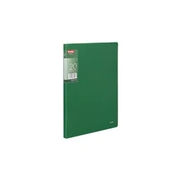 Teczka A4 z 20 koszulkami Clear Book prążki Patio PT-PAT1132-MIX PT-PAT1132/05-80958, Kolor: Zielony - Teczki i skoroszyty - miniaturka - grafika 1