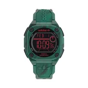 Zegarki męskie - Zegarek adidas Originals City Tech Two GRFX AOST23573 Zielony - miniaturka - grafika 1