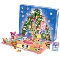 Ozdoby bożonarodzeniowe - Littlest Pet Shop - Kalendarz adwentowy dla zwierząt domowych, 8 sklepów dla zwierząt domowych i 16 akcesoriów, kalendarz 24 pudełka na Boże Narodzenie, mini figurynki dla zwierząt do kolekcjonowania - miniaturka - grafika 1