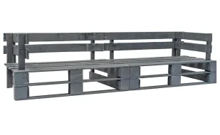 2-osbowa sofa z palet do ogrodu K1-D55 - Ławki ogrodowe - miniaturka - grafika 1