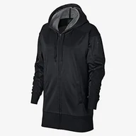 Kurtki damskie - Nike Damska kurtka z kapturem Dry Full Zip czarny Black/Htr/Black XL - miniaturka - grafika 1