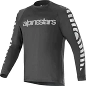 Koszulki męskie - Alpinestars Koszulka długi rękaw ALPINESTARS A-DURA DRI OSCAR LS JERSEY, Black Reflective Rozmiar: M - miniaturka - grafika 1