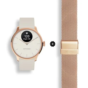 Withings ScanWatch Light 37mm rose gold + bransoleta milanese - Smartwatch - miniaturka - grafika 1