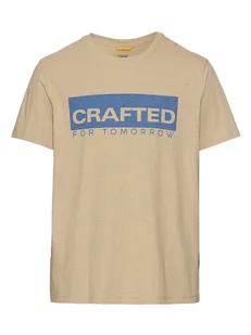 Camel Active Koszulka w kolorze beżowym - Koszulki męskie - miniaturka - grafika 1