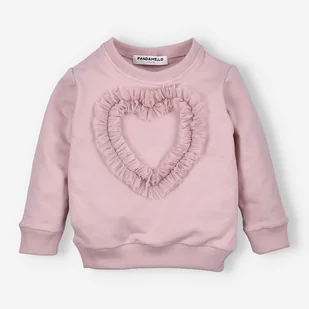 Bluza dziewczęca z dzianiny dresowej Pandamello - Bluzy dla dziewczynek - miniaturka - grafika 1