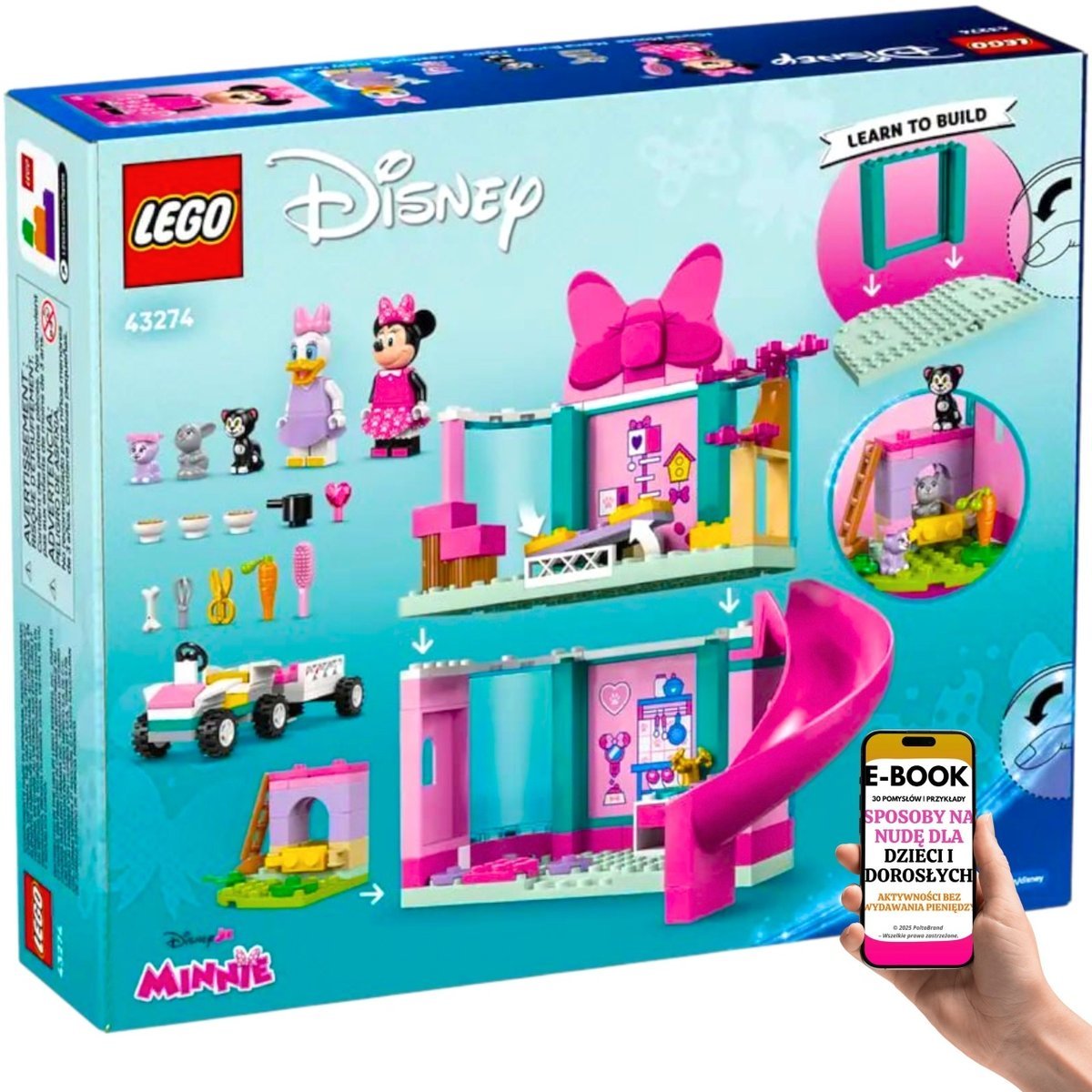 LEGO® Hotel dla Zwierząt Minnie Zwierzątka, Minifigurki i Wesoła Zabawa z Postaciami Disney MAGICZNY PREZENT ŚWIĄTECZNY + EBOOK-3
