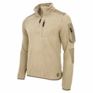 Odzież taktyczna i umundurowanie - Bluza Polarowa Brandit Fleece Troyer Ripstop - Coyote S - miniaturka - grafika 1