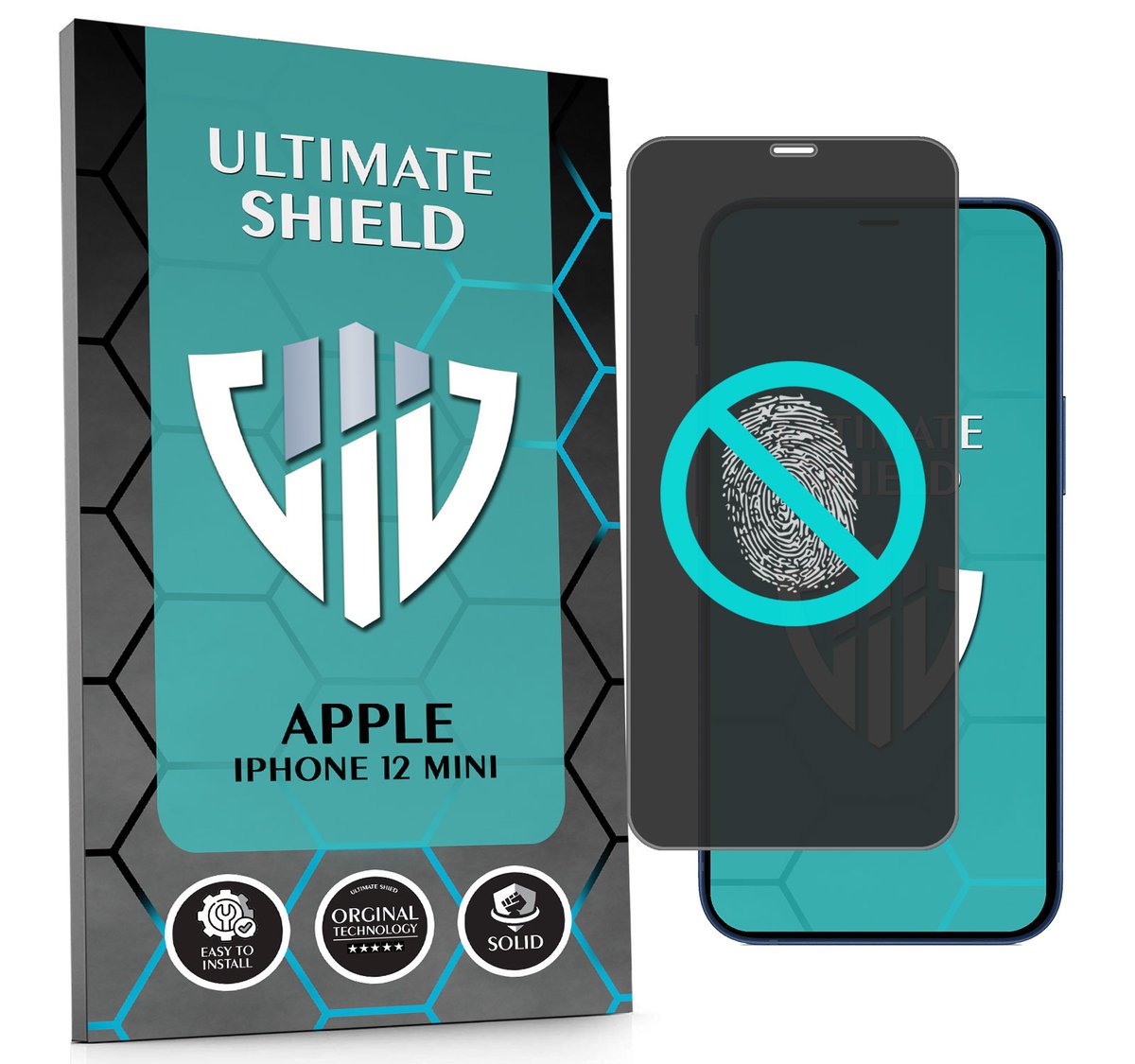NAJLEPSZE SZKŁO 5D PEŁNE DO APPLE IPHONE 12 MINI NIETŁUKĄCE ORYGINAŁ