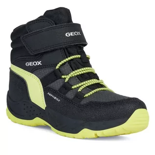 Buty dla chłopców - Śniegowce Geox J Sentiero Boy B Abx J26FSC 0FUCE C0802 S Black/Lime - grafika 1