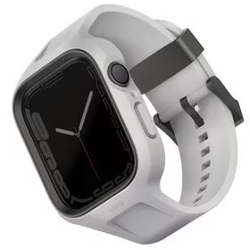 Uniq Pasek wymienny Monos a ochranné pouzdro na Apple Watch 45/44mm UNIQ-45MM-MONOSGRY Szary - Akcesoria do smartwatchy - miniaturka - grafika 1