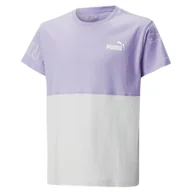 Odzież sportowa dziecięca - Koszulka Sportowa Dziewczęca Puma Power Colorblock - miniaturka - grafika 1