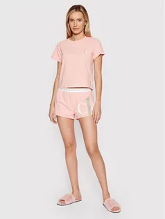 Piżamy damskie - Calvin Klein Underwear Piżama 000QS6443E Różowy - grafika 1