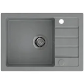Zlewozmywaki - Zlewozmywak MYQ Seul 16 SEU16G2BS Szary - miniaturka - grafika 1