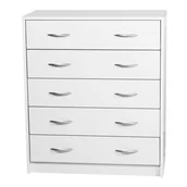 Szafki RTV - Biała Szafka Na Buty Z 5 Półkami C1-N43 - miniaturka - grafika 1