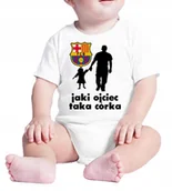 Body dla niemowląt - 2038 BODY DZIECIĘCE FC BARCELONA TAKA CÓRKA 86 - miniaturka - grafika 1