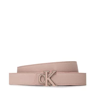 Paski - Calvin Klein Pasek Damski JEANS - Mono Hardware Outline Belt 30mm K60K609318 Pale Conch Shell TFT - grafika 1