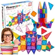 Klocki - Ptm61 Klocki Magnetyczne 61W1 Picasso Tiles konstrukcyjne - miniaturka - grafika 1