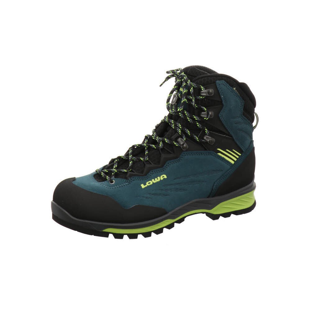 Buty trekkingowe męskie Lowa CADIN II GTX MID stalowo-niebiesko-limonkowe