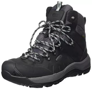 Śniegowce damskie - KEEN Damskie buty zimowe Revel 4 Polar Mid Height wodoodporne, Black Harbor Gray, 40.5 EU - grafika 1