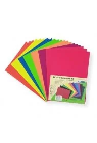 Tektura A4 kolorowa mix fluo 20szt - Zabawki kreatywne - miniaturka - grafika 1